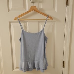 Banana Republic Blue Peplum Top, Size S